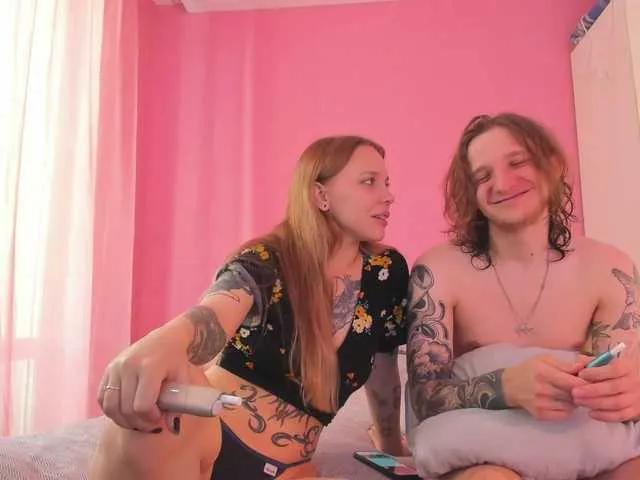 couple-tats from BongaCams